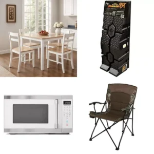 1 pallet 102 pcs t shirts, polos, sweaters, first aid & home treatment, bath & body, fans brand new walmart lot id: 936810